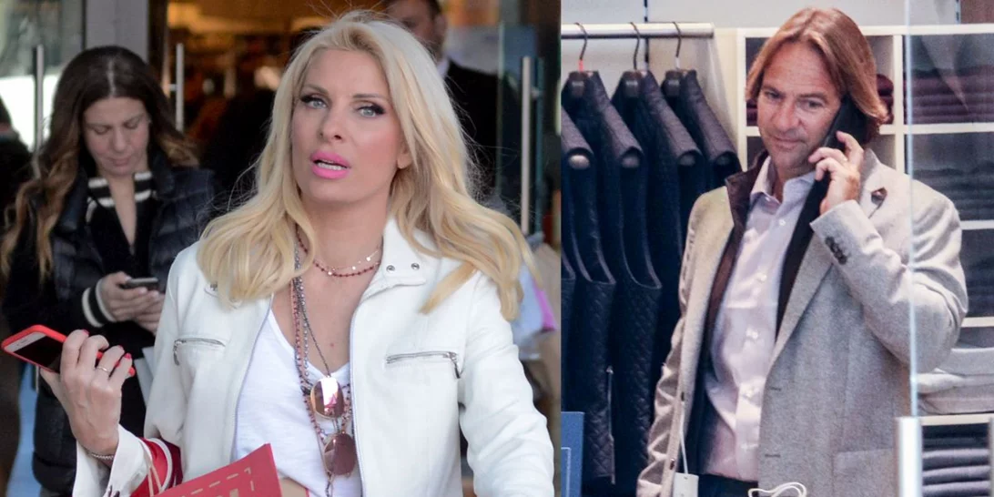 Ελένη Μενεγάκη & Μάκης Παντζόπουλος | Κοινή δημόσια εμφάνιση για shopping