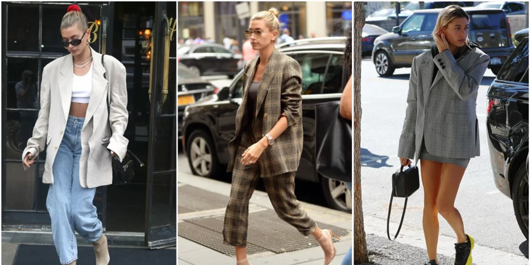 Πώς να φορέσω το μπλέιζερ τώρα; 7 ιδέες από τη Hailey Baldwin - Bieber