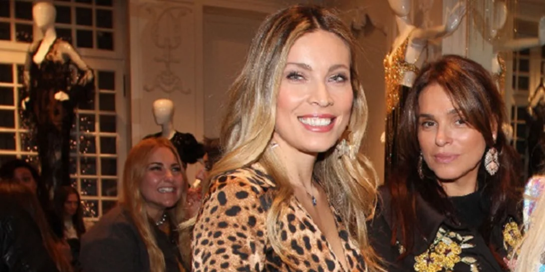 Μαριέττα Χρουσαλά | Στο fashion show της Σίλιας Κριθαριώτη (φορώντας Celia Kritharioti)