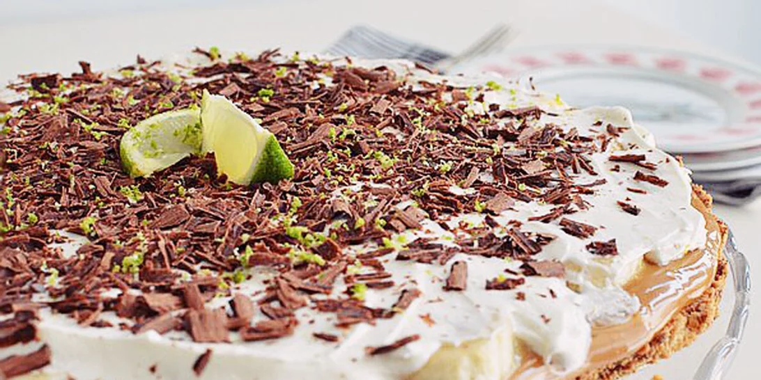 Μπανόφι με έτοιμο καραμελωμένο ζαχαρούχο και λάιμ