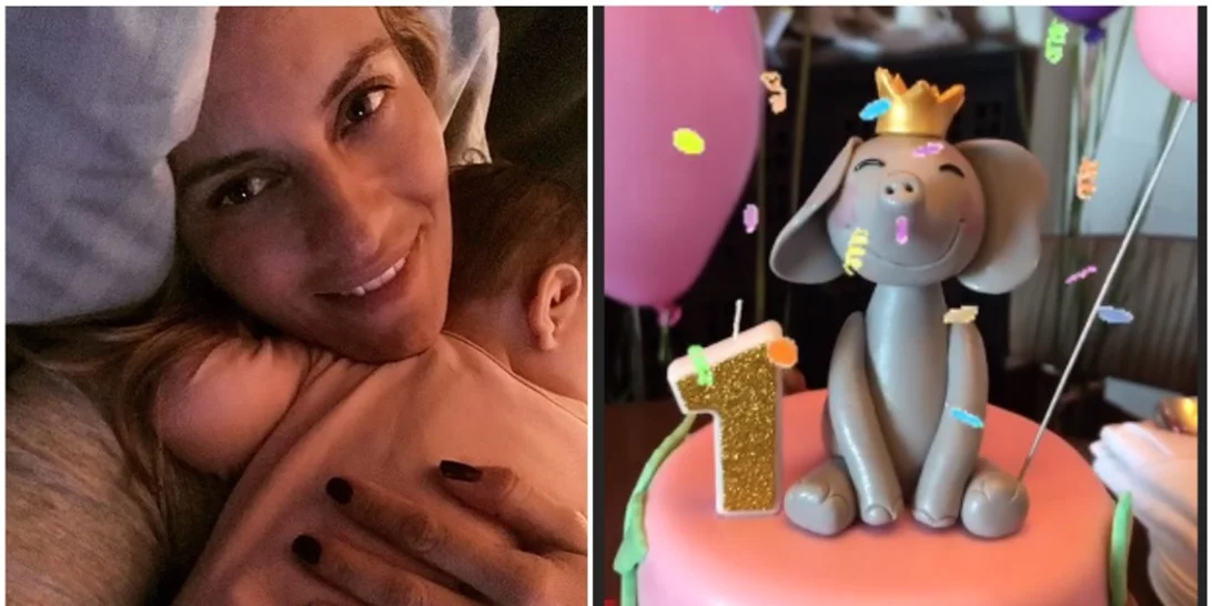 Τούρτα για τα πρώτα γενέθλια | Η εντυπωσιακή επιλογή της Ελεονώρας Μελέτη για την κόρη της