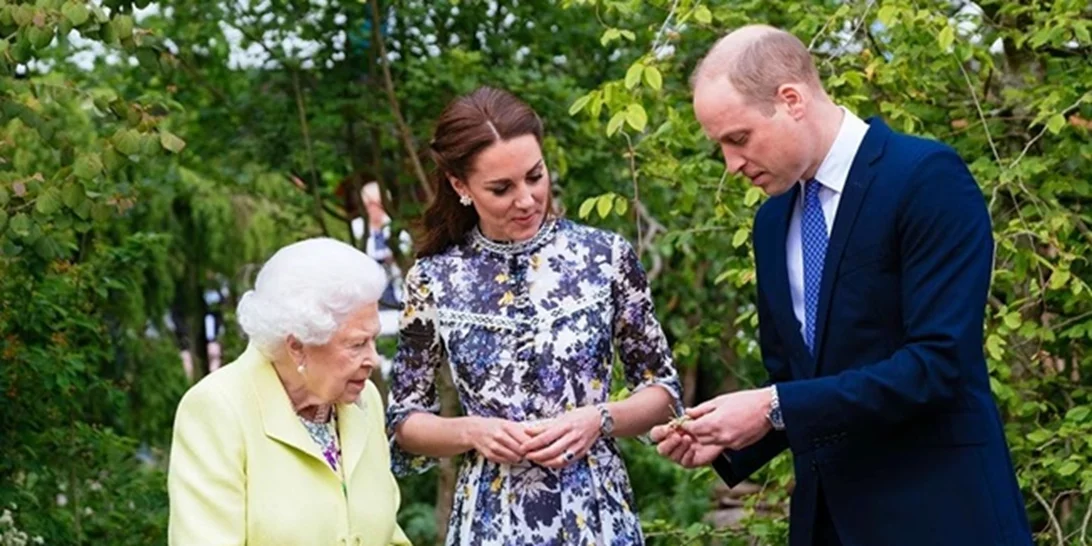 Kate Middleton | Με την βασίλισσα Ελισάβετ & τον πρίγκιπα William στην ανθοκομική έκθεση