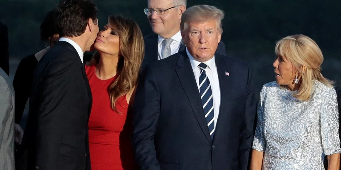 #MelaniaLovesTrudeau | Χαμός στο Twitter με τις φωτογραφίες της Melania Trump και του Justin Trudeau