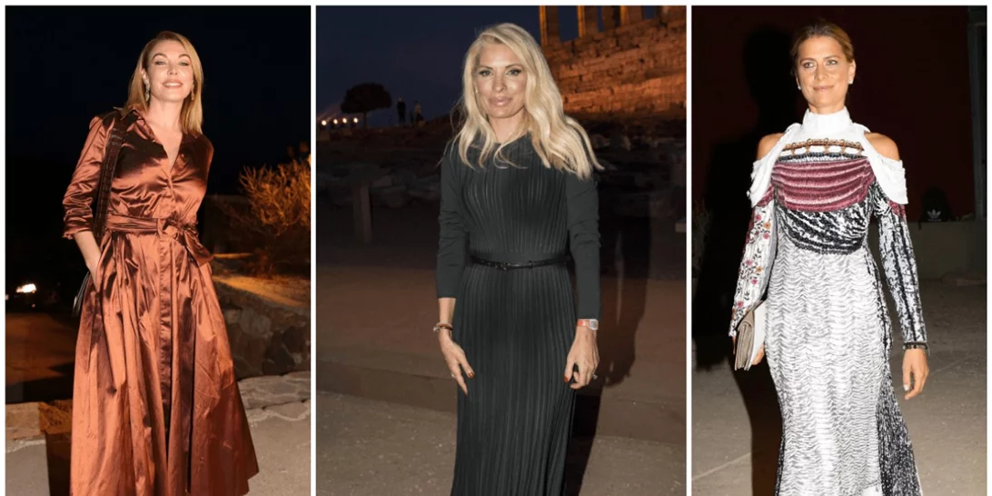 Oι λαμπερές παρουσίες στο show της Mary Katrantzou στο Ναό του Ποσειδώνα