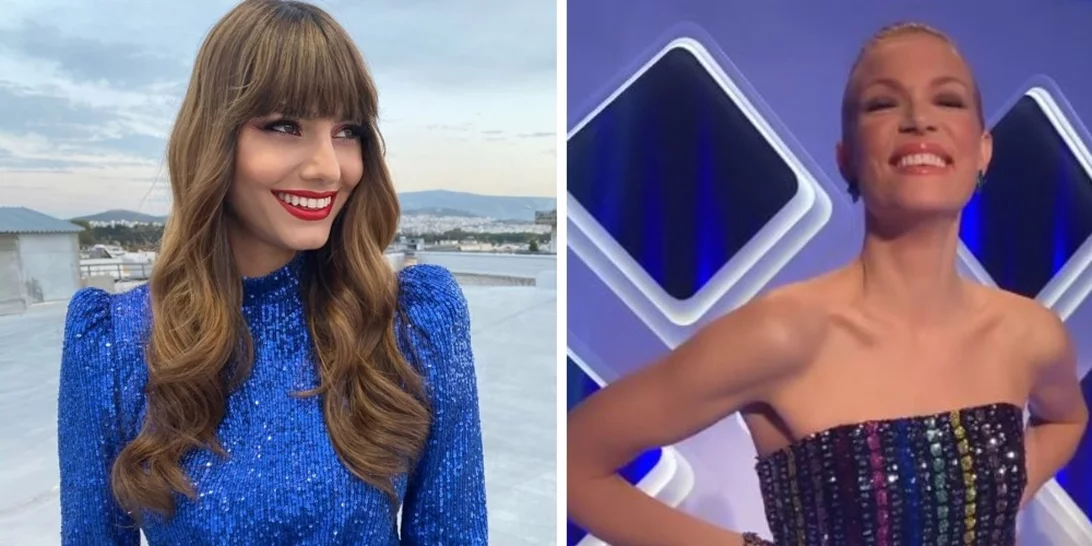 Βίκυ Καγιά-Ηλιάνα Παπαγεωργίου | Τα beauty looks τους στον τελικό του GNTM είχαν κάτι από χριστουγεννιάτικο ρεβεγιόν