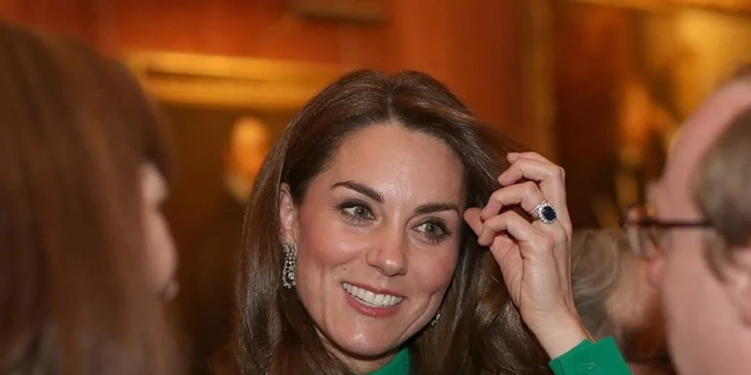Με πράσινο φόρεμα η Kate Middleton στην δεξίωση στο Buckingham