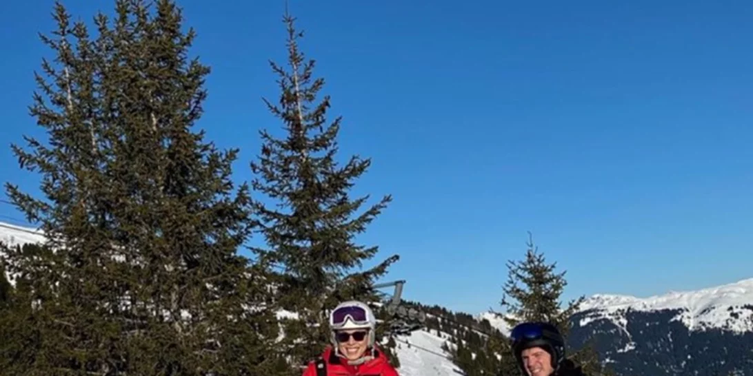 Μαριέττα Χρουσαλά - Λέων Πατίτσας | Στις Γαλλικές Άλπεις για την υποδοχή του νέου έτους