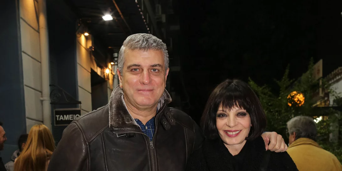 Βλαδίμηρος Κυριακίδης | Θεατρική έξοδος με τη σύζυγό του, Έφη Μουρίκη