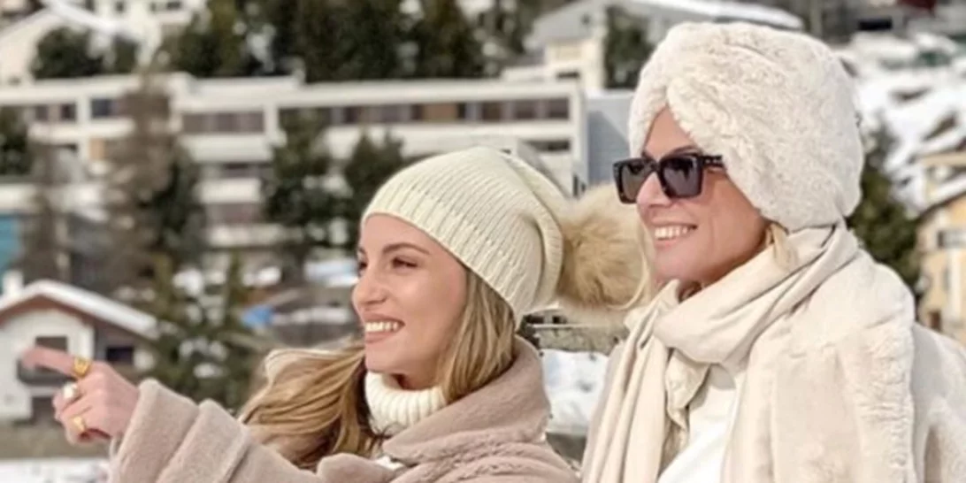 Αθηνά Οικονομάκου - Χριστίνα Κοντοβά | Οι πολυτελείς διακοπές τους στο Saint-Moritz
