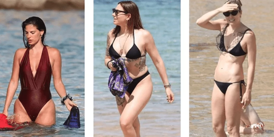 Μπόμπα - Βαλαβάνη - Χρουσαλά | Εντυπωσίασαν με τα μαγιό τους στη Μύκονο αυτό το Σαββατοκύριακο (pics)