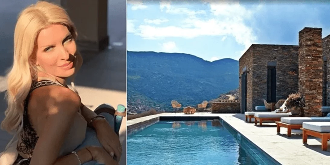 Προβλήματα στον «παράδεισο» της Ελένης Μενεγάκη | Η διπλή ατυχία με την εκπληκτική ξενοδοχειακή μονάδα της στην Άνδρο (pics)
