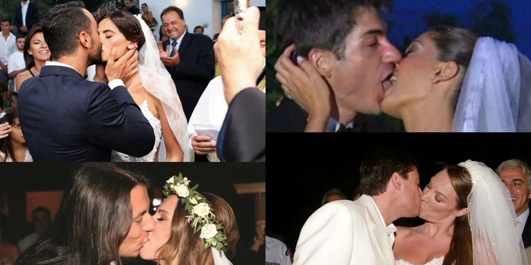 Wedding kisses | Τα γαμήλια φιλιά διασήμων ζευγαριών που άφησαν ιστορία