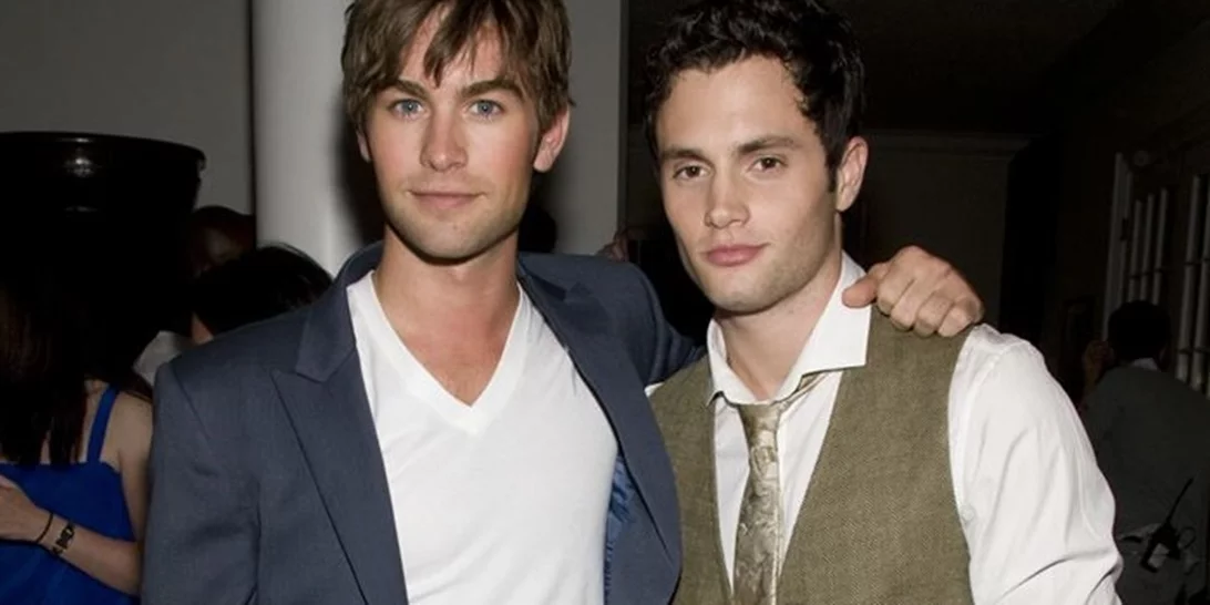 Penn Badgley και Chace Crawford σε ένα διαδικτυακό reunion του Gossip Girl
