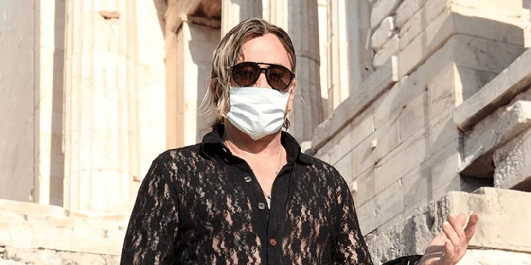 Mickey Rourke | Στην Ακρόπολη με μάσκα - Ζητούσε να τηρούνται οι αποστάσεις (pics)