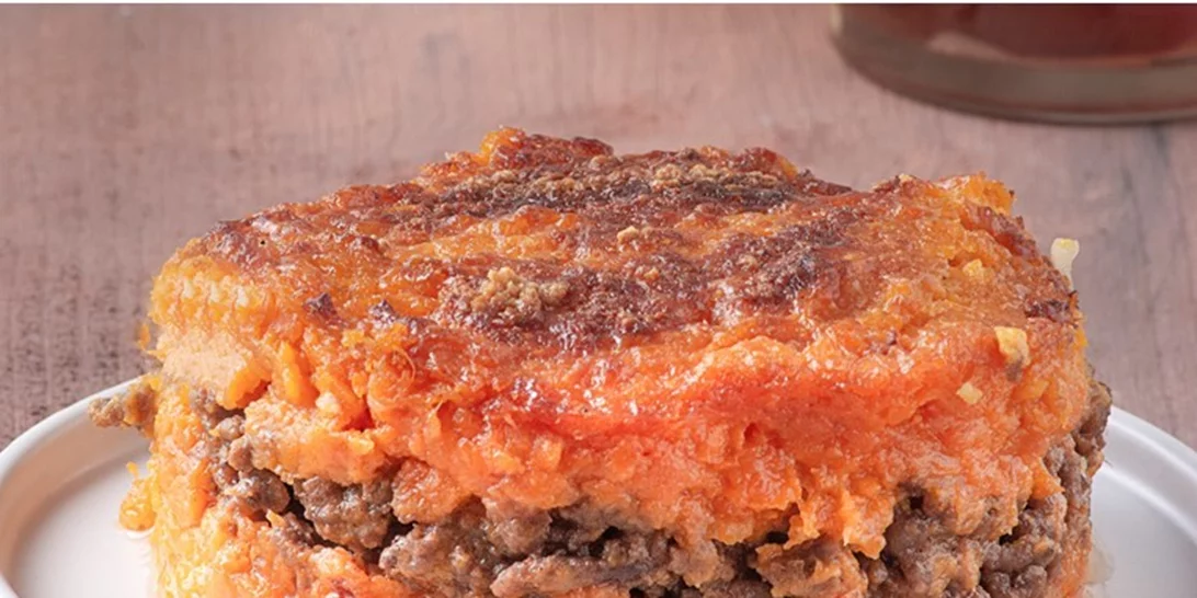 Παστίτσιο με γλυκοπατάτα και κιμά