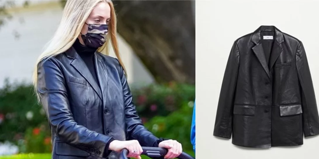 Η Sophie Turner με μοντέρνο σακάκι από τα Mango | Δες πώς το φόρεσε