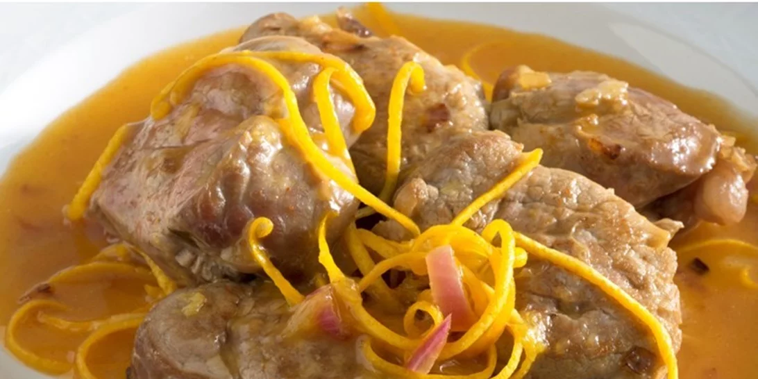 Ψαρονέφρι με πορτοκάλι και πάπρικα