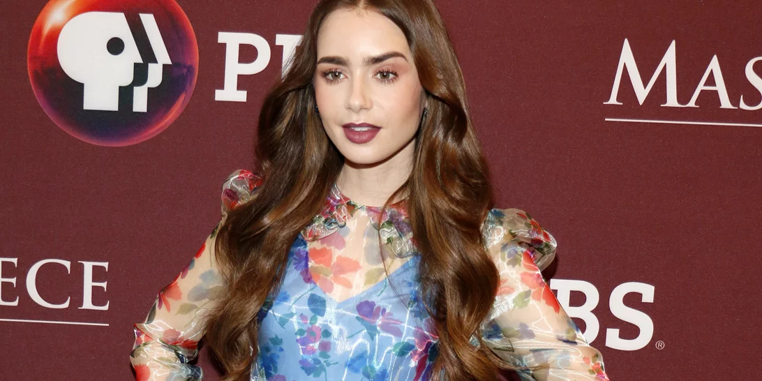 French Mani with a twist | Το "περίεργο" χρώμα νυχιών της Lily Collins