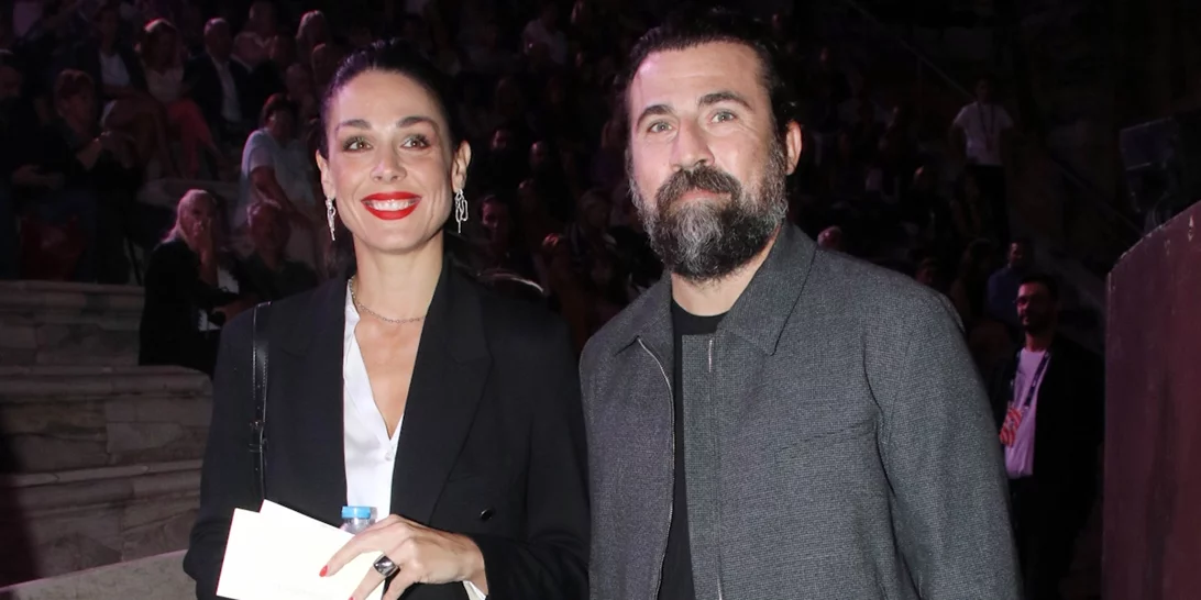 Ιωάννα Τριανταφυλλίδου-Κίμων Κουρής | Σπάνια κοινή εμφάνιση του ζευγαριού στην εκκλησία