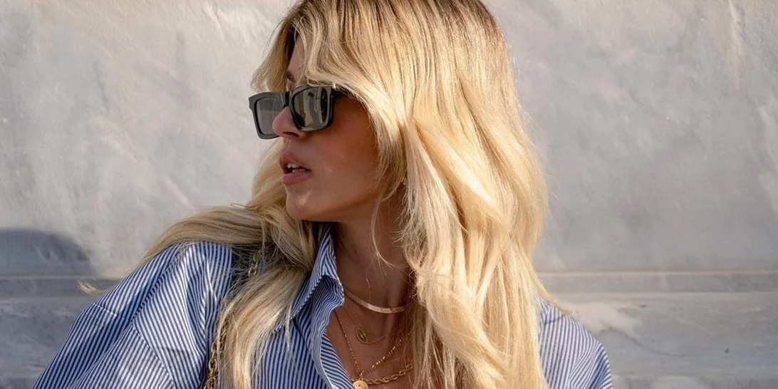 Τα γυαλιά ηλίου που η Βάσια Κωσταρά συνδύασε με το κομψό μίνιμαλ look της
