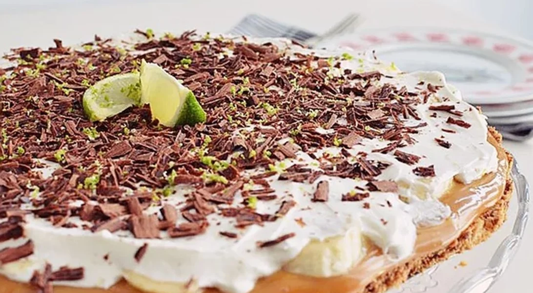 Μπανόφι με έτοιμο καραμελωμένο ζαχαρούχο και λάιμ