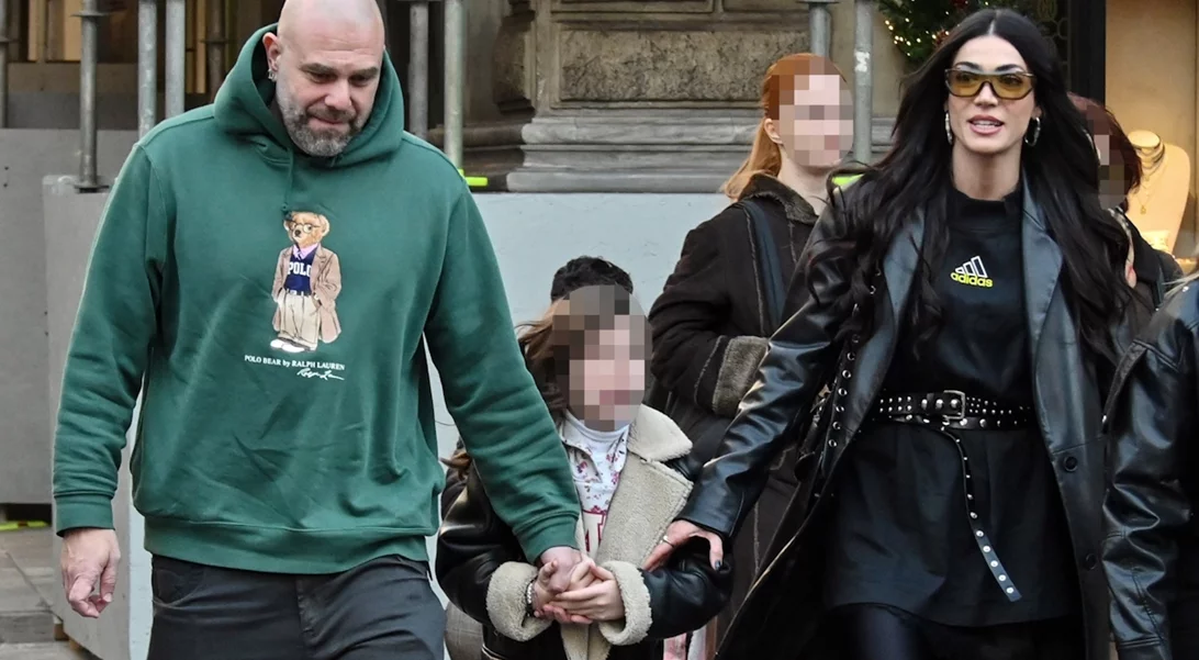 Ανατολή Κουινέλη | Με leather jacket σε βόλτα με τους γονείς της, Ήβη Αδάμου και Stavento