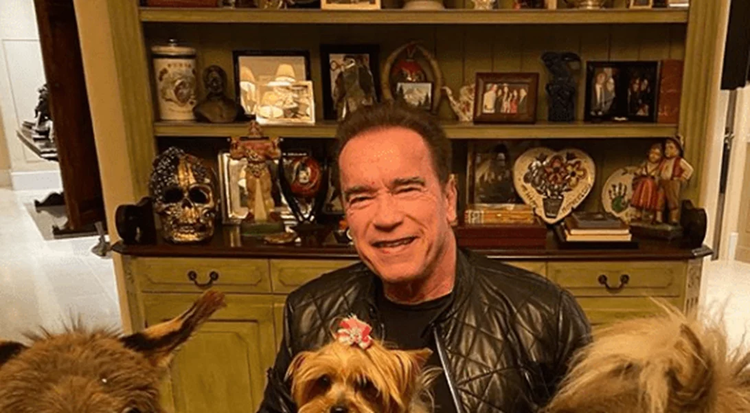 Viral | Ο Arnold Schwarzenegger πήγε στο γραφείο με τα κατοικίδιά του