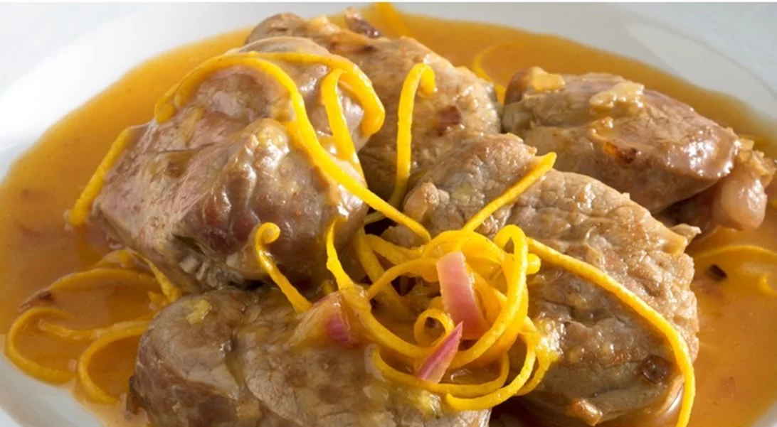 Ψαρονέφρι με πορτοκάλι και πάπρικα