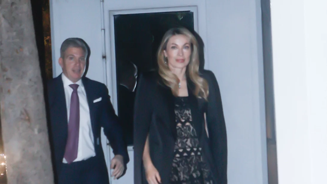 Μαριέττα Χρουσαλά & Λέων Πατίτσας | Μαζί στη δεξίωση της Kimberly Guilfoyle