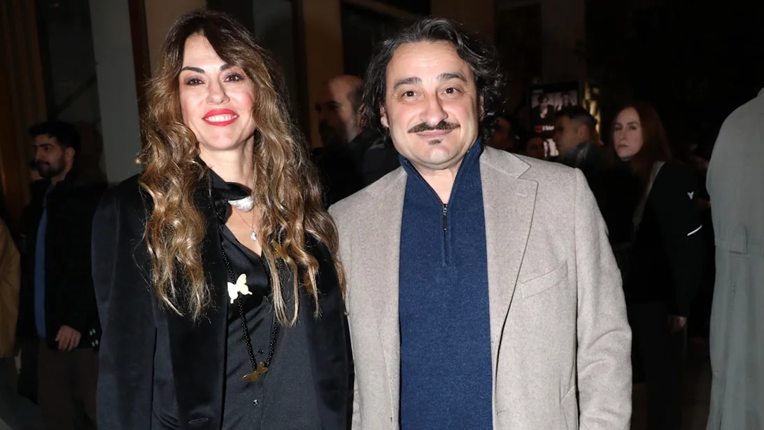 Βασίλης Χαραλαμπόπουλος & Λίνα Πρίντζου | Μαζί στην πρεμιέρα της Άννας Μενενάκου