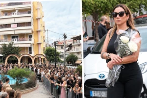 Η Φαίη Σκορδά αποχαιρετά τον Γιώργο Μαζωνάκη | Στη Νίκαια για τη λαϊκή αγρυπνία