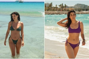 Η Χριστίνα Μπόμπα δημιούργησε το ιδανικό look για τις βόλτες στο νησί