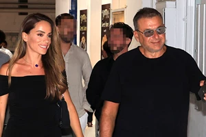 Γιώργος Λιάγκας & Μαρία Αντωνά | Με ταιριαστά leather jackets σε βραδινή τους έξοδο - εικόνα 5