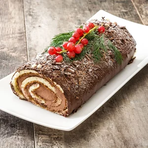Χριστούγεννα με σοκολάτα | Σοκολατένιος κορμός με παντεσπάνι