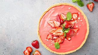 Tάρτα με φράουλες - Χωρίς ζάχαρη και χωρίς ψήσιμο