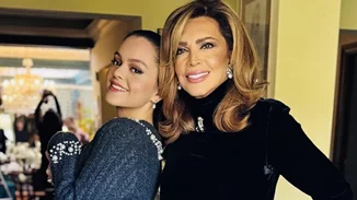 Η Μαριτίνα Ντενίση με λεοπάρ πουκάμισο και μίνι φούστα | Η σπάνια φωτογραφία με τον σύντροφό της