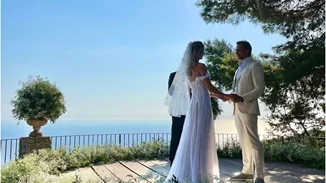 H πανέμορφη ανιψιά του Hubert de Givenchy, Gabriella, παντρεύτηκε στο Κάπρι και ήταν όλοι εκεί