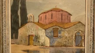 Εγκαίνια της έκθεσης του Μιχάλη Οικονόμου στην Πινακοθήκη Αβέρωφ, στο Μέτσοβο