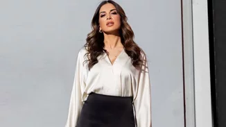 H Σταματίνα Τσιμτσιλή με total Zara look | Η κομψή εμφάνισή της