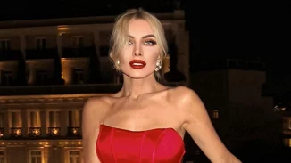 Το φλογερό κόκκινο φόρεμα της Κατερίνας Καινούργιου σου δίνει έμπνευση για το τι να φορέσεις σε ένα date night