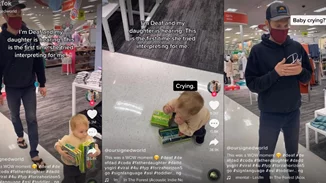 Η συγκινητική στιγμή που κοριτσάκι ενός έτους επικοινωνεί για πρώτη φορά με τον μπαμπά του στη νοηματική