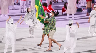 Η Havaianas "δίνει χρώμα" στα πόδια της Βραζιλιάνικης Ομάδας στην τελετή έναρξης των Ολυμπιακών Αγώνων 2020 στο Τόκιο