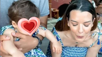 Nικολέττα Ράλλη - Μιχάλης Ανδρούτσος | Η κόρη τους, Σοφία, έγινε ενός έτους (pic)