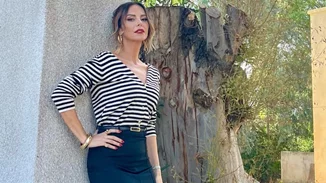 Η Μπέττυ Μαγγίρα σε βραδινή έξοδο με total H&M look ιδανικό για αυτή την εποχή