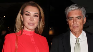 Τατιάνα Στεφανίδου | Με midi φόρεμα σε βραδινή έξοδο, χέρι-χέρι με τον Νίκο Ευαγγελάτο