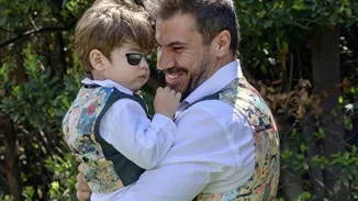 Άκης Πετρετζίκης | Στο γυμναστήριο με τον γιο του, Αχιλλέα