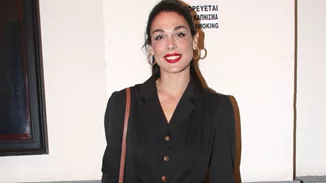 Ιωάννα Τριανταφυλλίδου & Κίμωνας Κουρής στο Ηρώδειο | Με ανδρόγυνο look και κομψά loafers η ηθοποιός