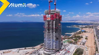 Riviera Tower | Υλοποιείται το ψηλότερο κτίριο της χώρας με προηγμένα συστήματα της ALUMIL