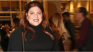 Το stylish ασπρόμαυρο φόρεμα της Δανάης Μπάρκα από το Marks & Spencer | Συνδυάζεται υπέροχα με όλα τα παπούτσια