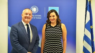 Η συνάντηση της Όλγας Κεφαλογιάννη με τον Βρετανό πρέσβη